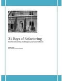 Free Book: 31 Days of Refactoring