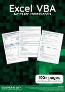 Excel VBA Notes for Professionals