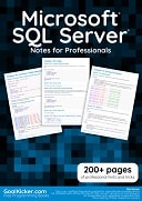 Microsoft SQL Server Notes for Professionals