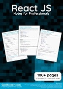 React JS Notes for Professionals