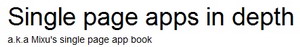 Single page apps in depth